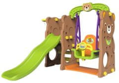 Lean-toys Záhradný set Slide Swing Medvedík