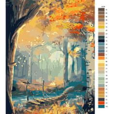 Malujsi Maľovanie podľa čísel - Kúzlo lesa - 80x120 cm, bez dreveného rámu