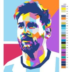 Malujsi Maľovanie podľa čísel - Messi 03 - 30x40 cm, bez dreveného rámu
