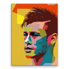 Malujsi Maľovanie podľa čísel - Neymar - 30x40 cm, bez dreveného rámu