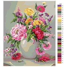 Malujsi Maľovanie podľa čísel - Kvety ktoré nevyblednú - 80x100 cm, bez dreveného rámu