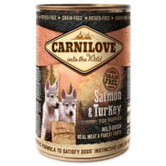 Carnilove Konzerva CARNILOVE Puppy Wild Meat Salmon & Turkey 400 g
