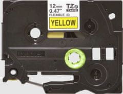 BROTHER flexibilní páska TZE-FX631/ žlutá-černá/ 12mm