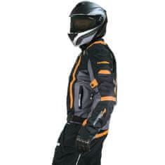 Cappa Racing Bunda moto AREZZO textilná čierna/oranžová (tlačená) M