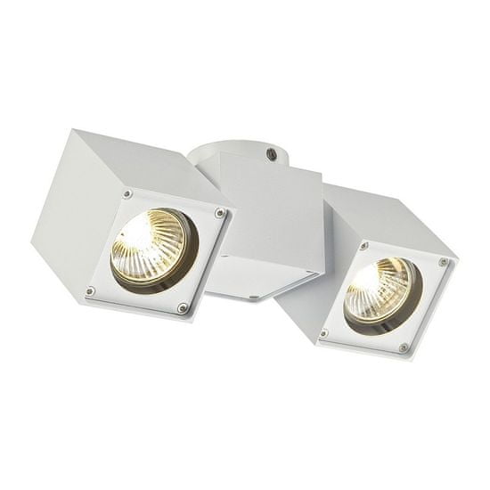 SLV BIG WHITE ALTRA DICE, stropné svietidlo, dve žiarovky, QPAR51, biele, max. 100 W 151531