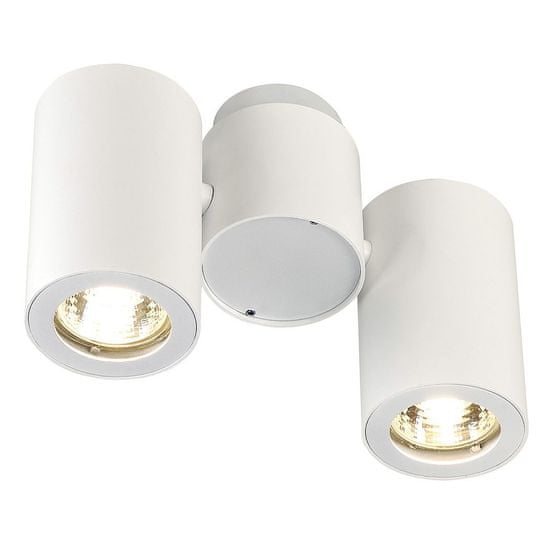 SLV BIG WHITE ENOLA_B, nástenné a stropné svietidlo, dve žiarovky, QPAR51, biele, max. 100 W 151831