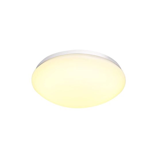 SLV BIG WHITE Lips 30 Dome LED, vonkajšie nástenné a stropné nadstavbové svietidlo, biela, IP44, 3000 / 4000K 1002020