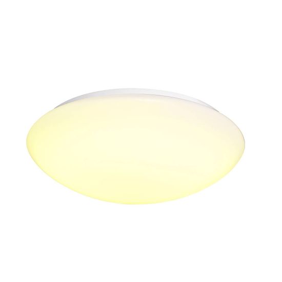 SLV BIG WHITE Lips 50 Dome LED, vonkajšie nástenné a stropné nadstavbové svietidlo, biela, IP44, 3000 / 4000K 1002022