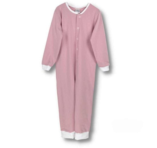 Oli&Oli Detské pyžamo - overal - bledoružová farba