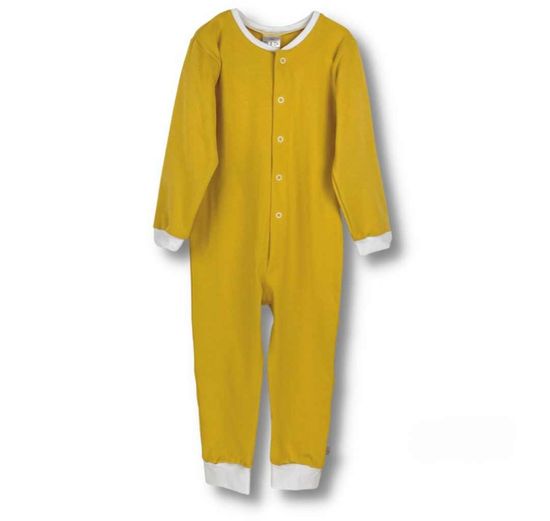 Oli&Oli Detské pyžamo - overal - žltá farba