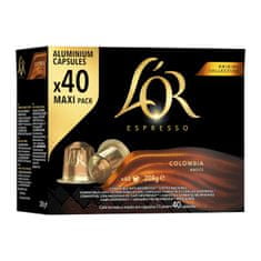 L'Or Espresso Colombia 40 ks kapsúl, kompatibilný s kávovarmi Nespresso