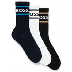 Hugo Boss 3 PACK - pánske ponožky BOSS 50469371-967 (Veľkosť 39-42)