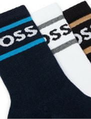 Hugo Boss 3 PACK - pánske ponožky BOSS 50469371-967 (Veľkosť 39-42)