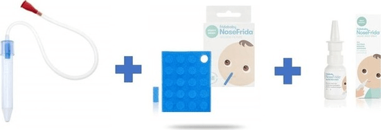 NOSEFRIDA Sada odsávaček hlenů 3v1 - Sprej do nosu - 1O hygienických filtrů 6788