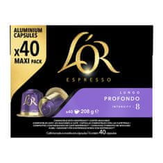 L'Or Profondo 40 ks hliníkových kapsúl, kompatibilný s kávovarmi Nespresso