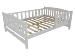 eoshop Detská posteľ DP 002 XL so zábranou (Rozmer: 160 x 200 cm, Farba dreva: farba biela)