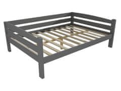 eoshop Detská posteľ DP 010 XL (Rozmer: 160 x 200 cm, Farba dreva: farba sivá)