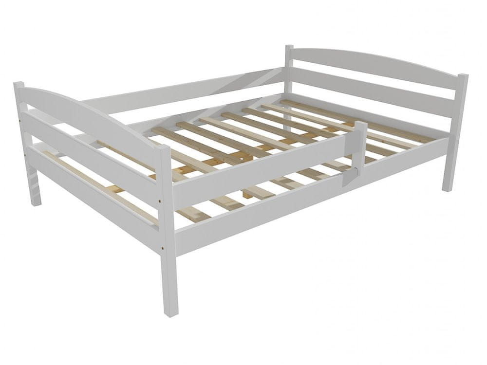 eoshop Detská posteľ DP 017 XL so zábranou (Rozmer: 160 x 200 cm, Farba dreva: farba biela)