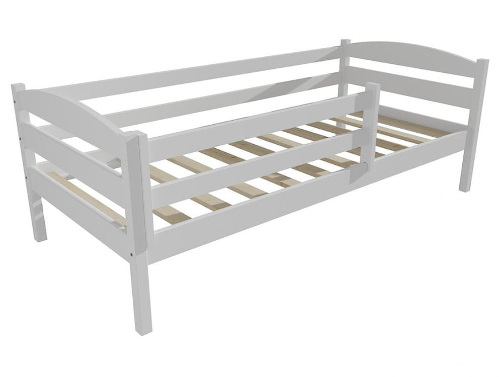 eoshop Detská posteľ DP 020 so zábranou (Rozmer: 90 x 160 cm, Farba dreva: farba biela)