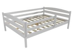 eoshop Detská posteľ DP 020 XL so zábranou (Rozmer: 140 x 200 cm, Farba dreva: farba biela)