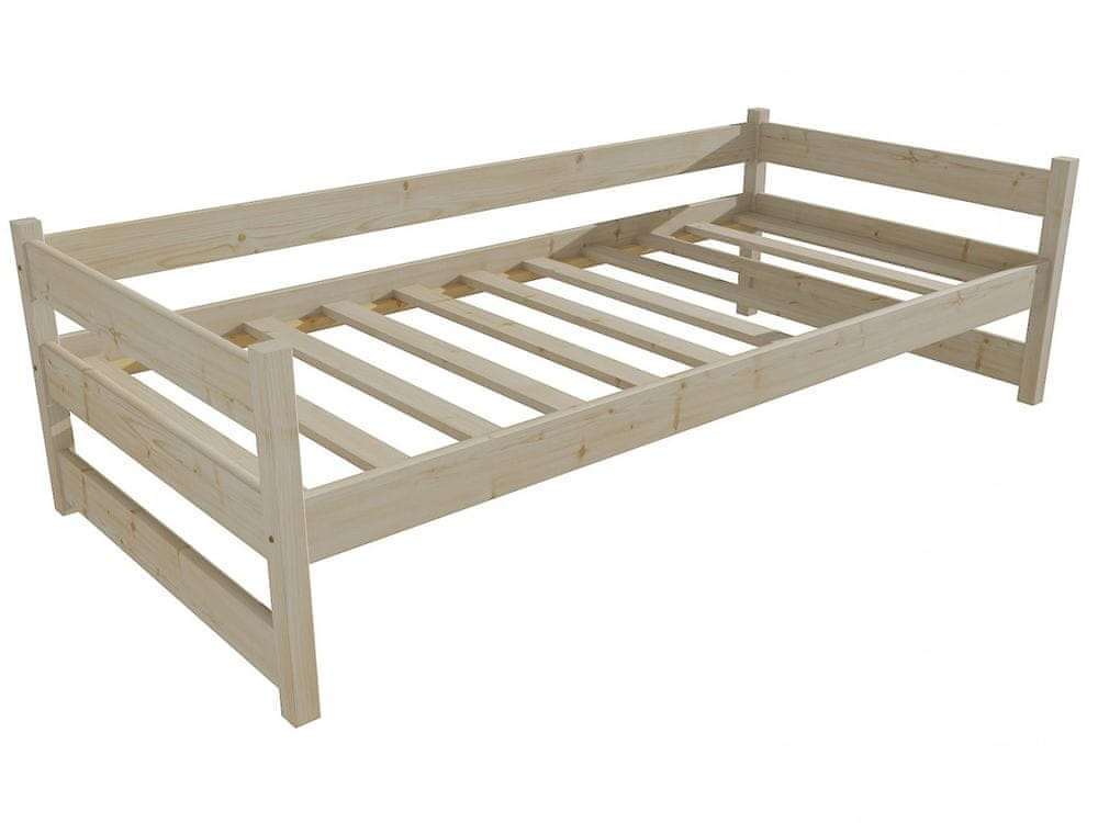eoshop Detská posteľ DP 023 (Rozmer: 80 x 180 cm, Farba dreva: surové drevo)