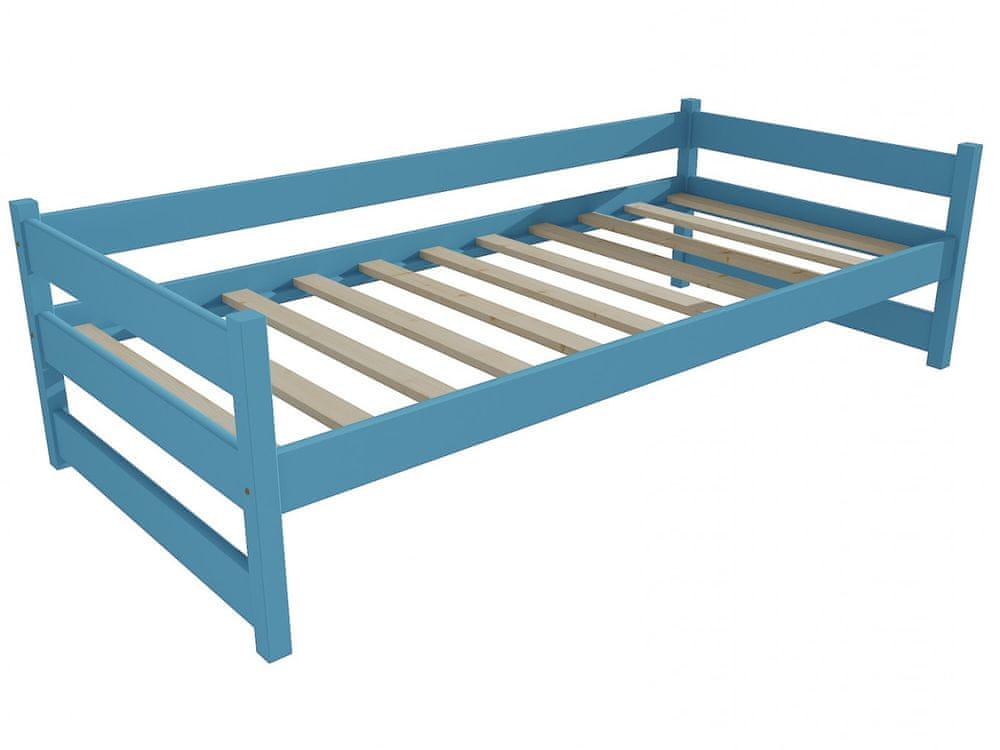 eoshop Detská posteľ DP 023 (Rozmer: 70 x 160 cm, Farba dreva: farba modrá)