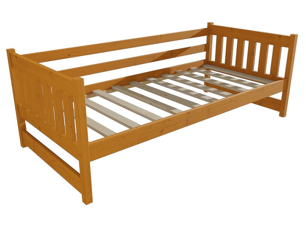 eoshop Detská posteľ DP 024 (Rozmer: 70 x 160 cm, Farba dreva: morenie jelša)
