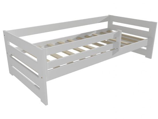 eoshop Detská posteľ DP 025 so zábranou (Rozmer: 80 x 200 cm, Farba dreva: farba biela)