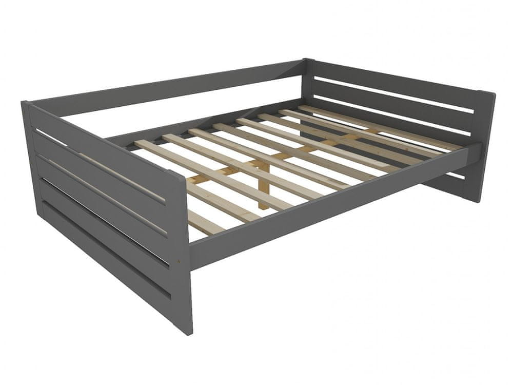 eoshop Detská posteľ DP 030 XL (Rozmer: 120 x 200 cm, Farba dreva: farba sivá)