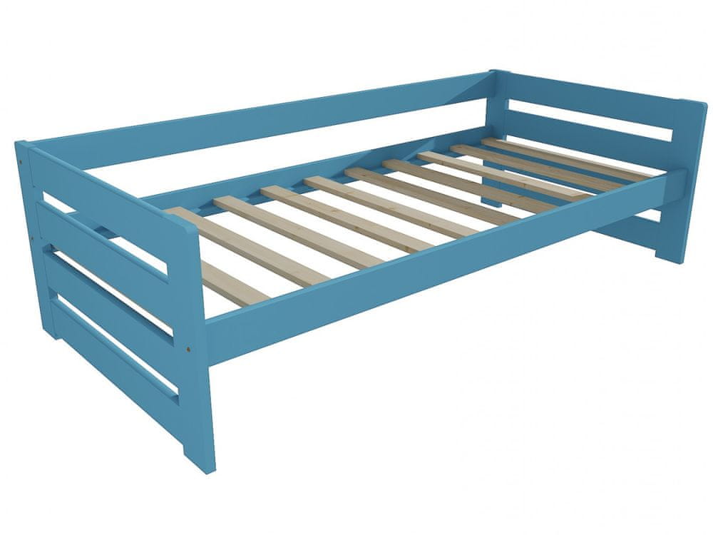 eoshop Detská posteľ M 002 NEW* (Rozmer: 80 x 200 cm, Farba dreva: farba modrá)