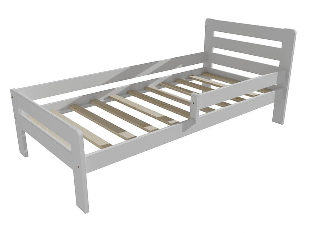 eoshop Detská posteľ so zábranou VMK001C KIDS (Rozmer: 100 x 200 cm, Farba dreva: farba biela)
