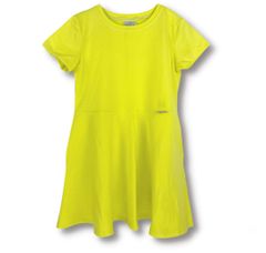 Oli&Oli Detské šaty s krátkym rukávom - žltá farba (veľkosť 122)