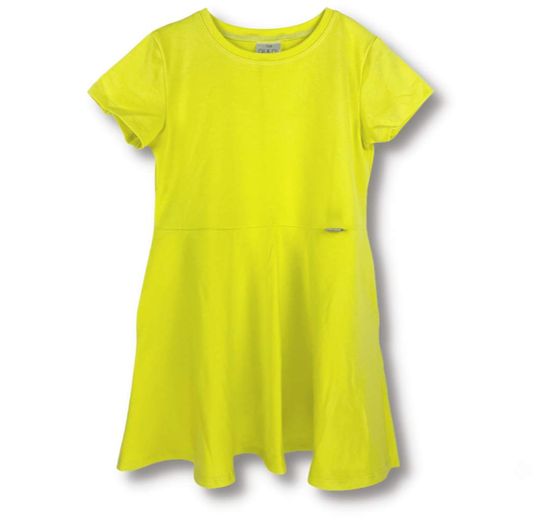 Oli&Oli Detské šaty s krátkym rukávom - žltá farba