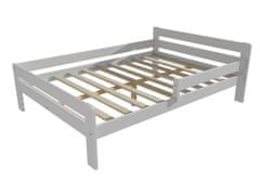 eoshop Detská posteľ so zábranou VMK002C KIDS (Rozmer: 120 x 200 cm, Farba dreva: farba biela)