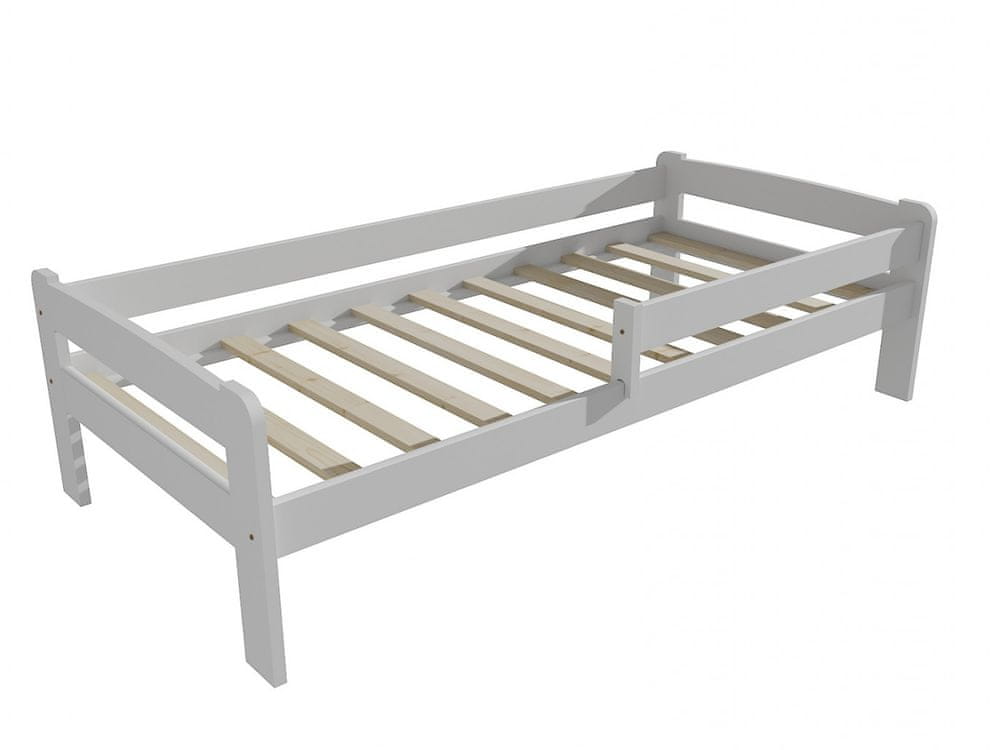 eoshop Detská posteľ so zábranou VMK009C KIDS (Rozmer: 70 x 160 cm, Farba dreva: farba biela)