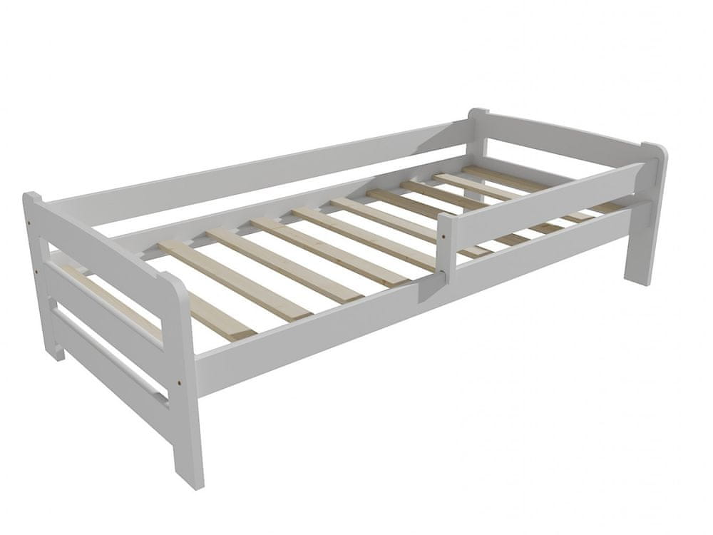 eoshop Detská posteľ so zábranou VMK009D KIDS (Rozmer: 80 x 180 cm, Farba dreva: farba biela)