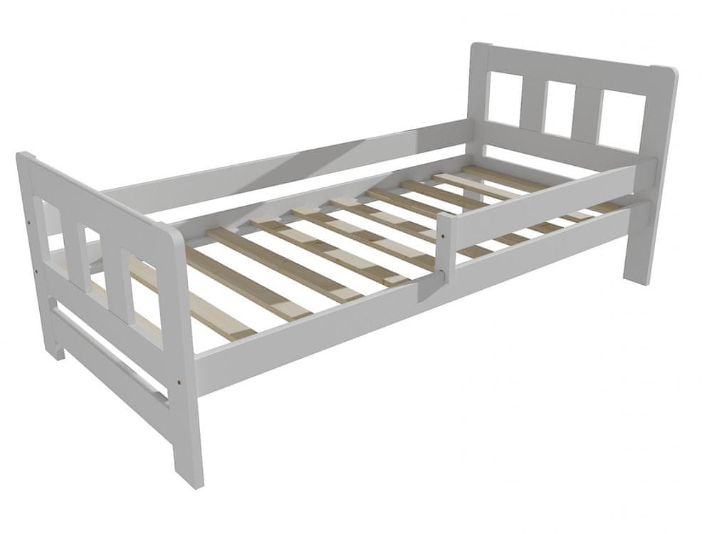 eoshop Detská posteľ so zábranou VMK010FA KIDS (Rozmer: 80 x 190 cm, Farba dreva: farba biela)