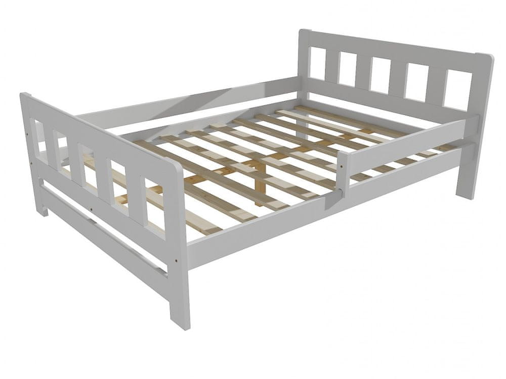 eoshop Detská posteľ so zábranou VMK010FA KIDS (Rozmer: 140 x 200 cm, Farba dreva: farba biela)