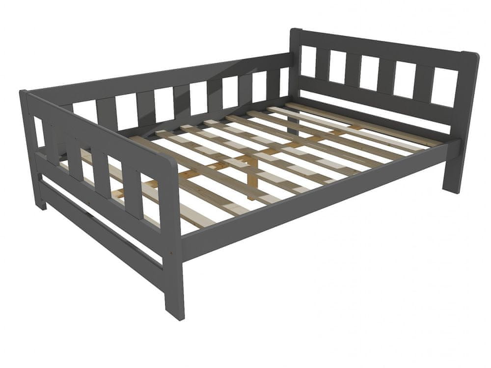 eoshop Detská posteľ VMK010FB KIDS (Rozmer: 120 x 200 cm, Farba dreva: farba sivá)
