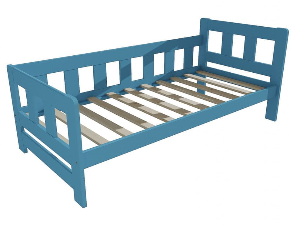 eoshop Detská posteľ VMK010FB KIDS (Rozmer: 90 x 180 cm, Farba dreva: farba modrá)
