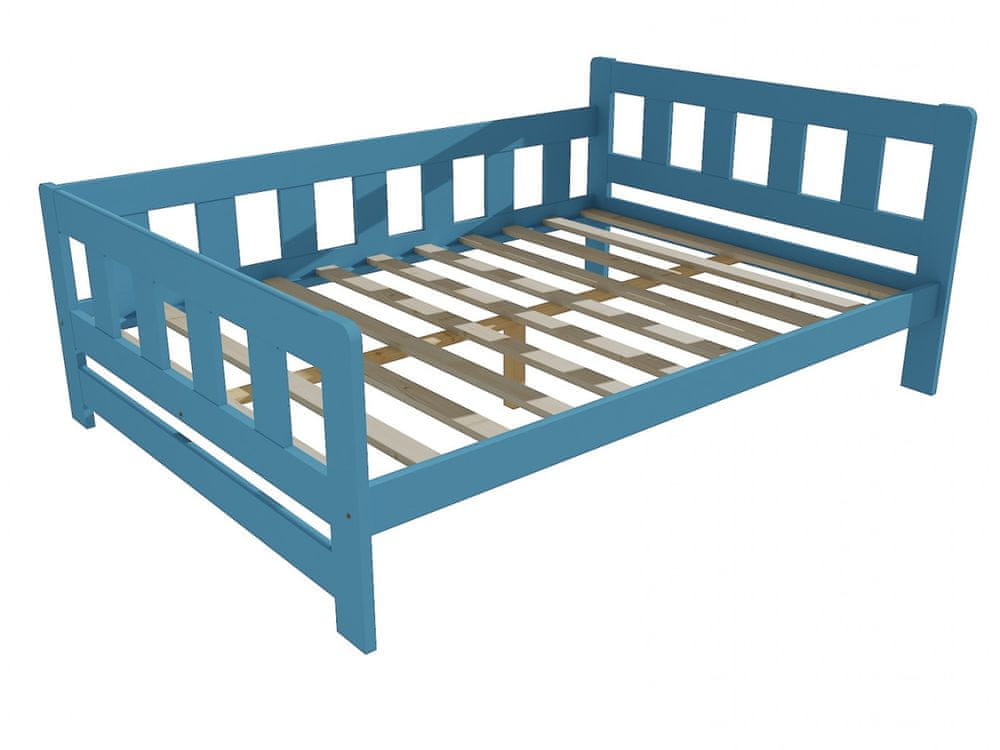 eoshop Detská posteľ VMK010FB KIDS (Rozmer: 120 x 200 cm, Farba dreva: farba modrá)