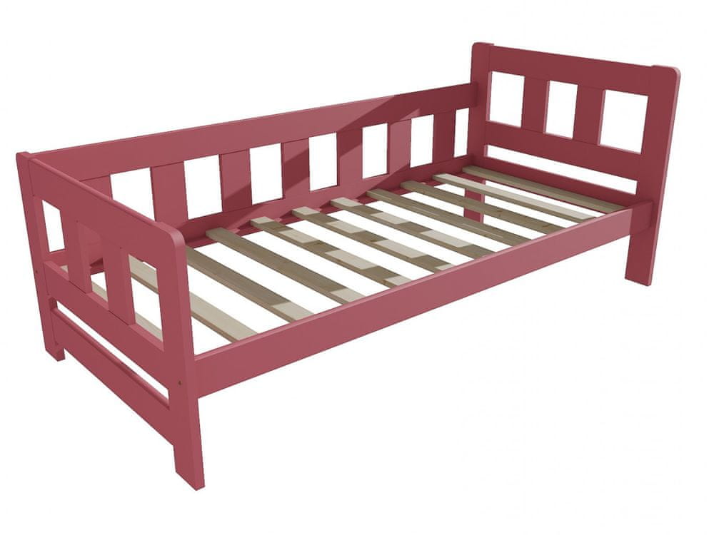 eoshop Detská posteľ VMK010FB KIDS (Rozmer: 70 x 160 cm, Farba dreva: farba ružová)