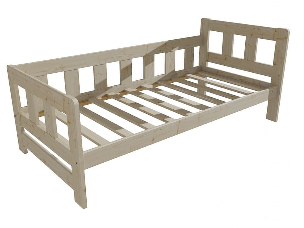 eoshop Detská posteľ VMK010FB KIDS (Rozmer: 90 x 200 cm, Farba dreva: surové drevo)