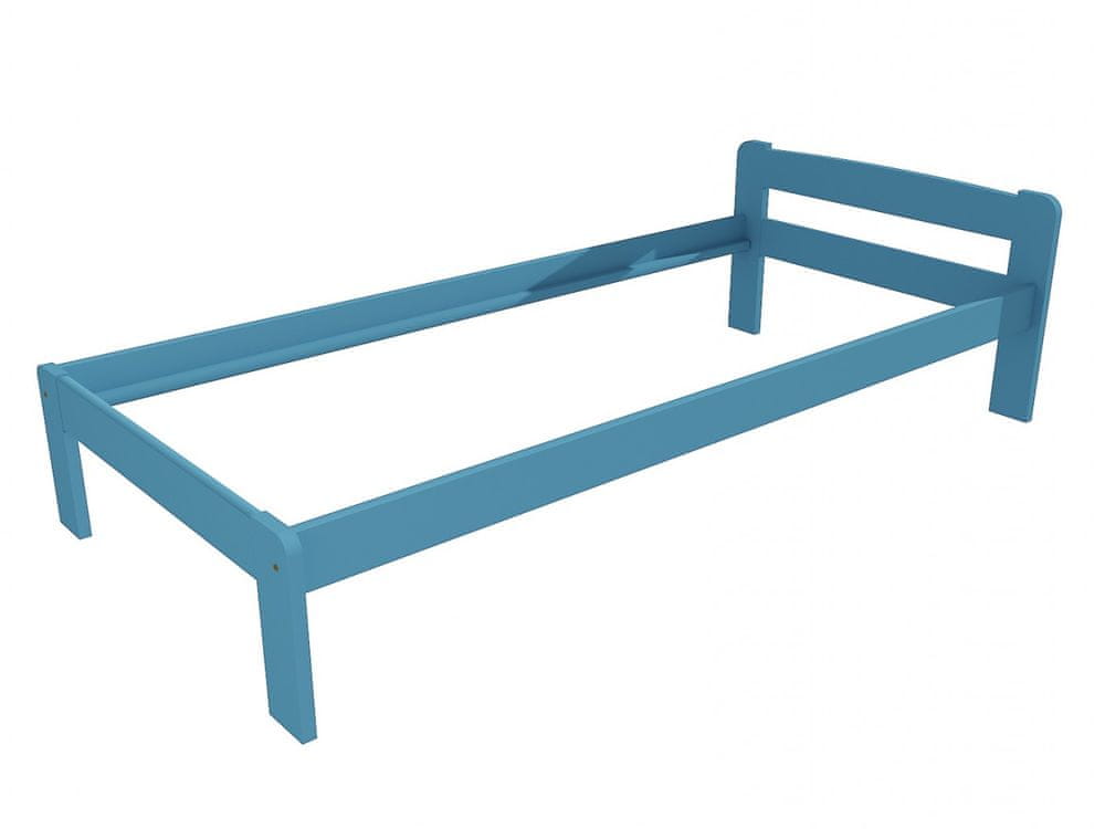 eoshop Jednolôžková posteľ VMK009A (Rozmer: 80 x 200 cm, Farba dreva: farba modrá)