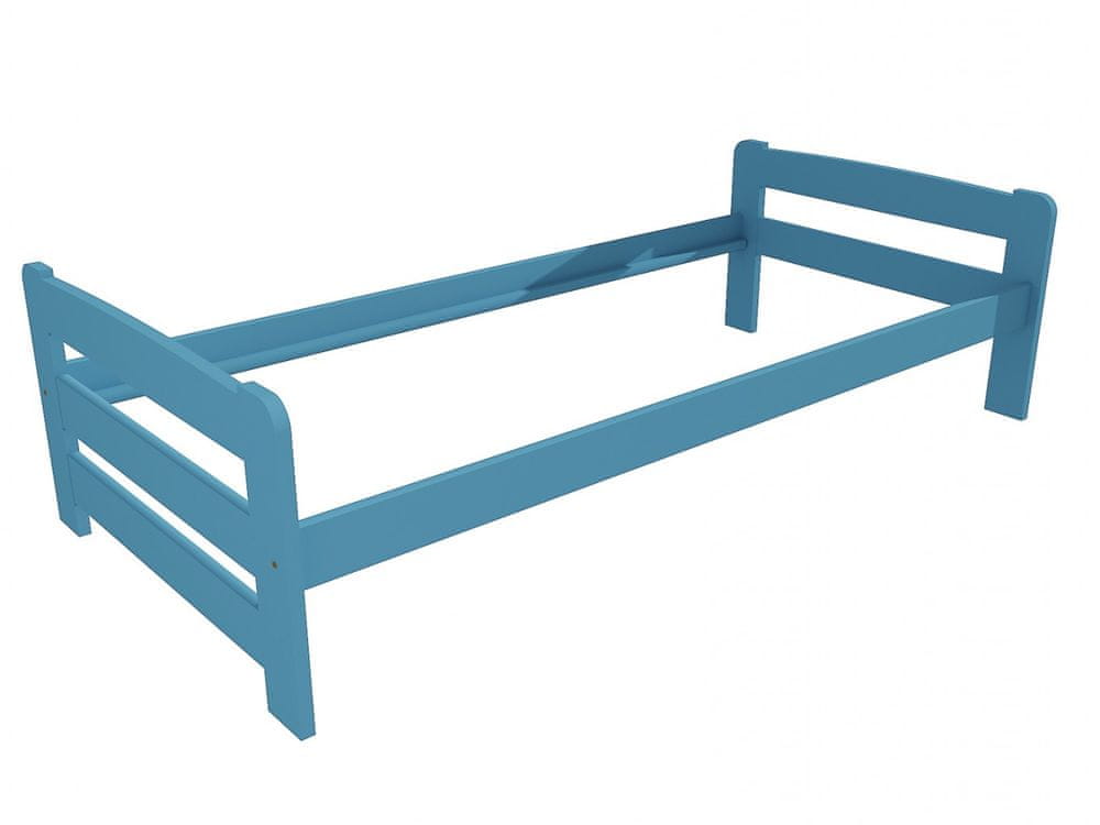 eoshop Jednolôžková posteľ VMK009D (Rozmer: 80 x 200 cm, Farba dreva: farba modrá)