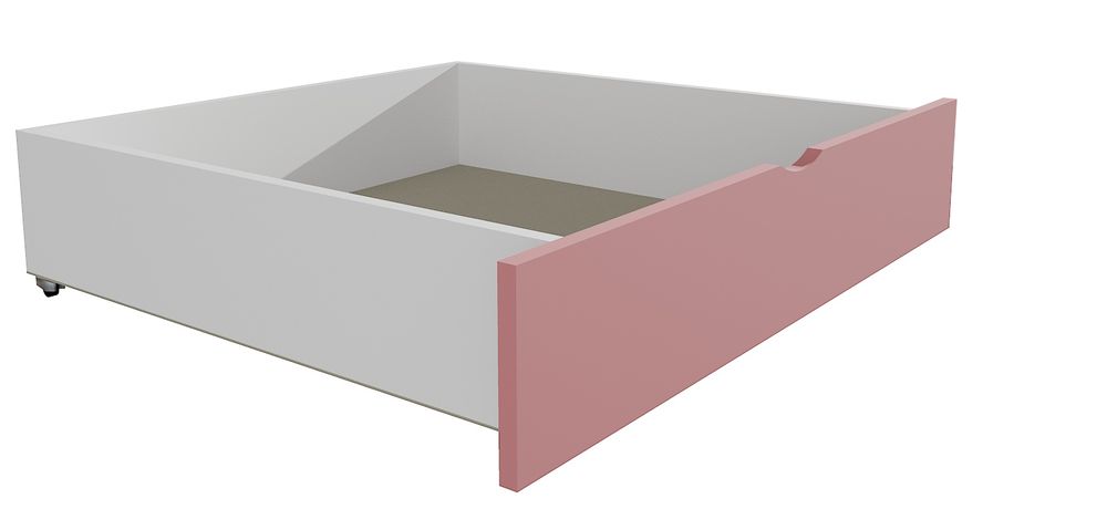 eoshop Zásuvka / šuplík masív borovice / LTD - 1 kus / polovica dĺžky postele (Farba dreva: farba ružová, Typ lôžka: s prístelkou, Dĺžka ložnej ploch