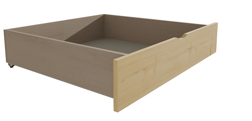 eoshop Zásuvka / šuplík masív borovice / LTD - 1 kus / polovica dĺžky postele (Farba dreva: bezfarebný lak, Typ lôžka: s prístelkou, Dĺžka ložnej plo