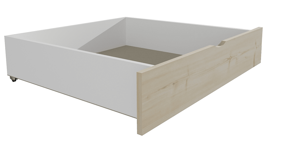 eoshop Zásuvka / šuplík masív borovice / LTD - 1 kus / polovica dĺžky postele (Farba dreva: surové drevo, Typ lôžka: bez prístelky, Dĺžka ložnej ploc
