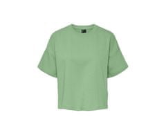Pieces Dámske tričko PCCHILLI Loose Fit 17118870 Quiet Green (Veľkosť S)
