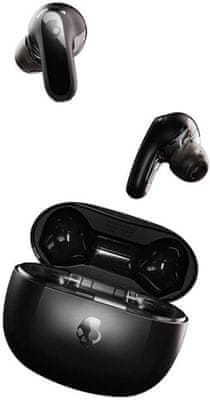 Bluetooth slúchadlá skullcandy rail anc ip55 odolnosť vode skvelý zvuk handsfree funkcie úprava zvuku mobilné aplikácie nabíjacie púzdro